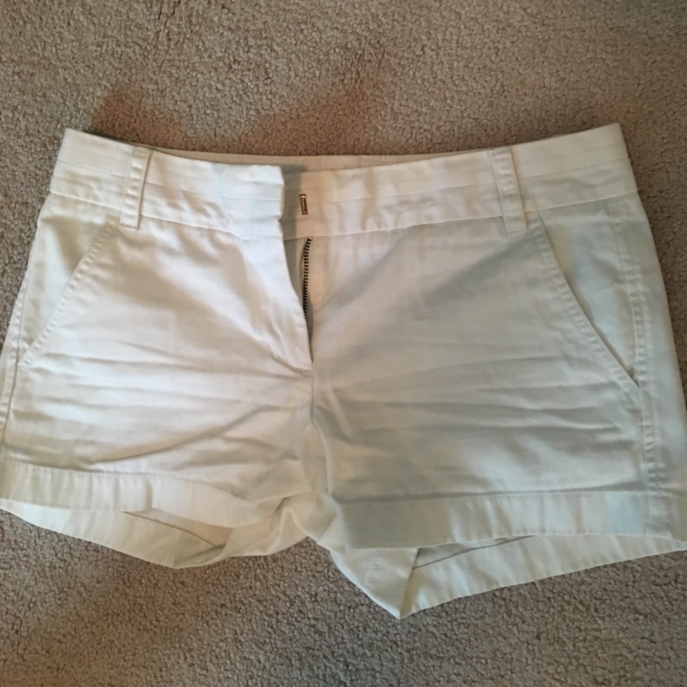 J crew chino shorts white
